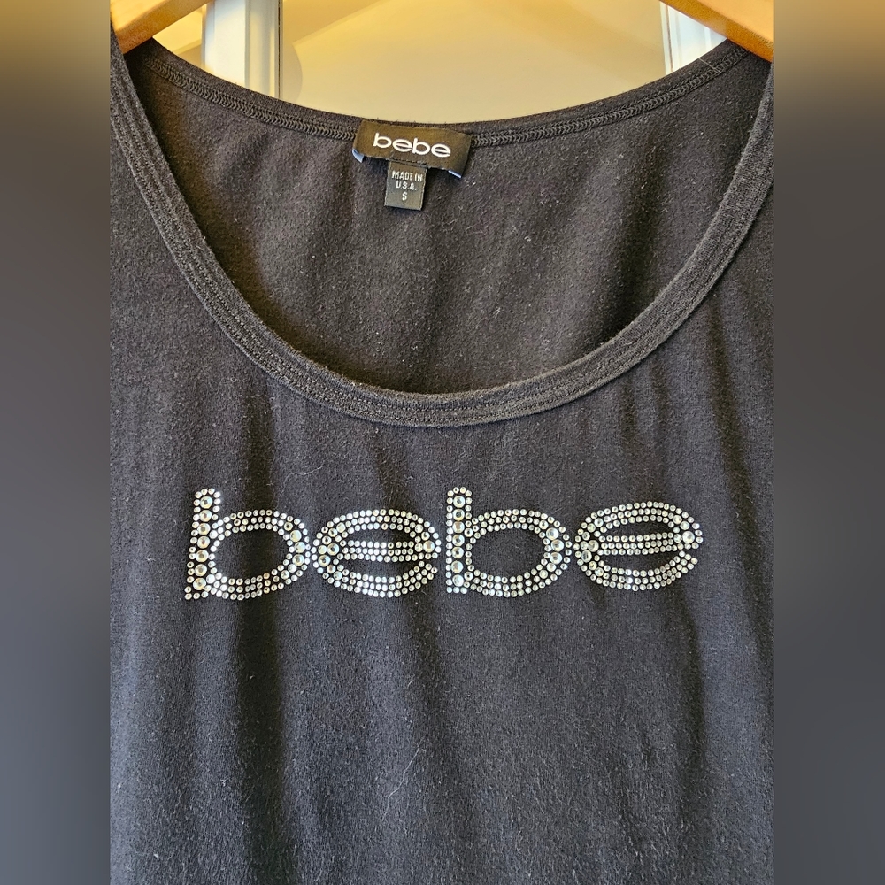 BEBE Rhinestone tee shirt - Picture 5 of 9